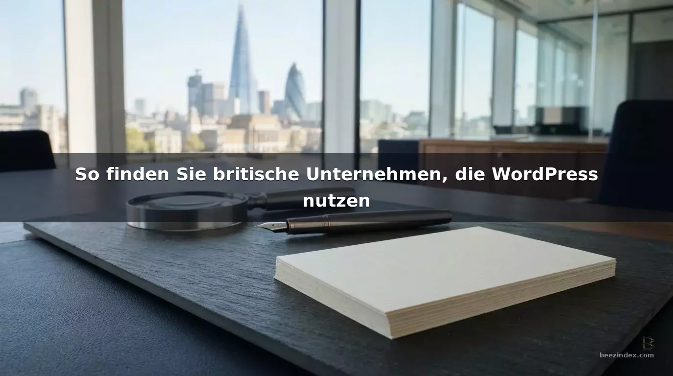 So finden Sie britische Unternehmen, die WordPress nutzen