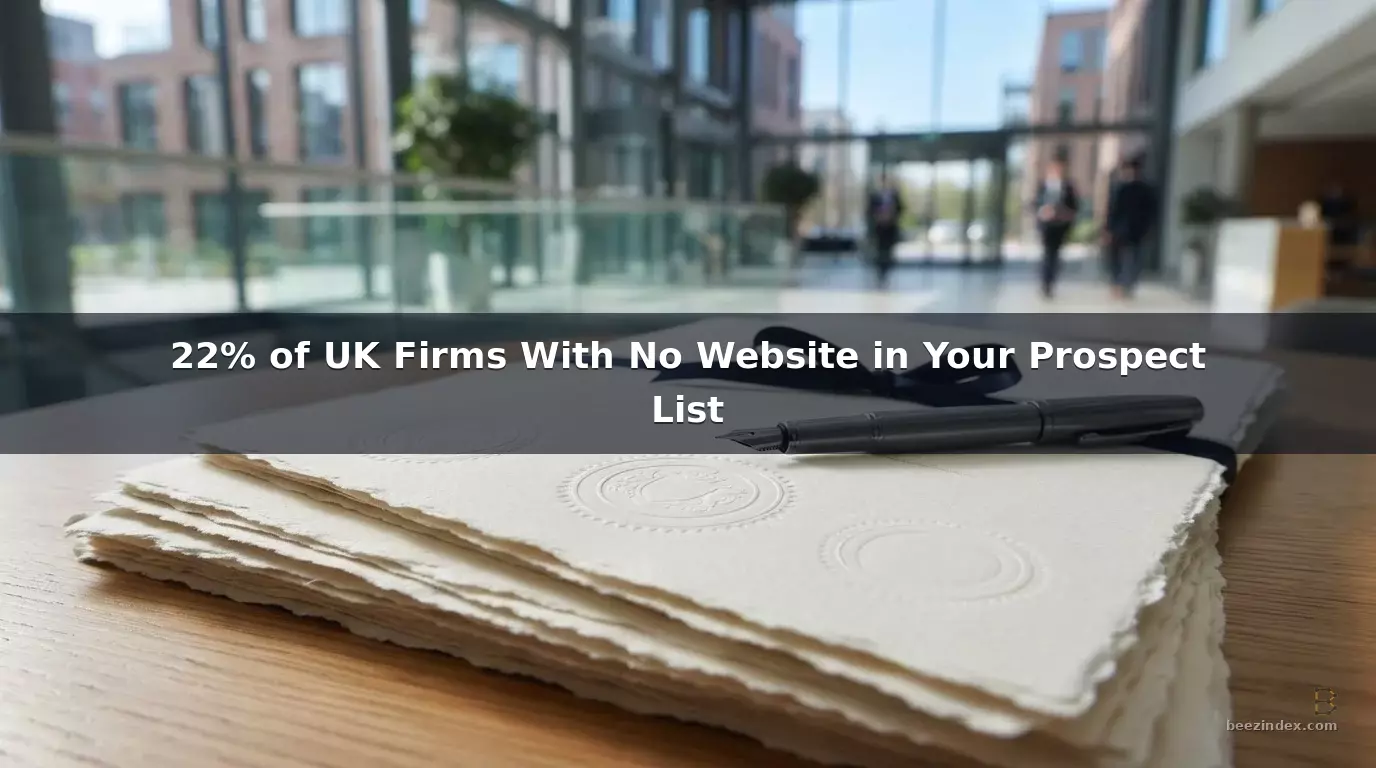22% of UK Firms With No Website in Your Prospect List
