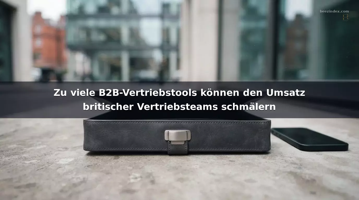 Zu viele B2B-Vertriebstools können den Umsatz britischer Vertriebsteams schmälern