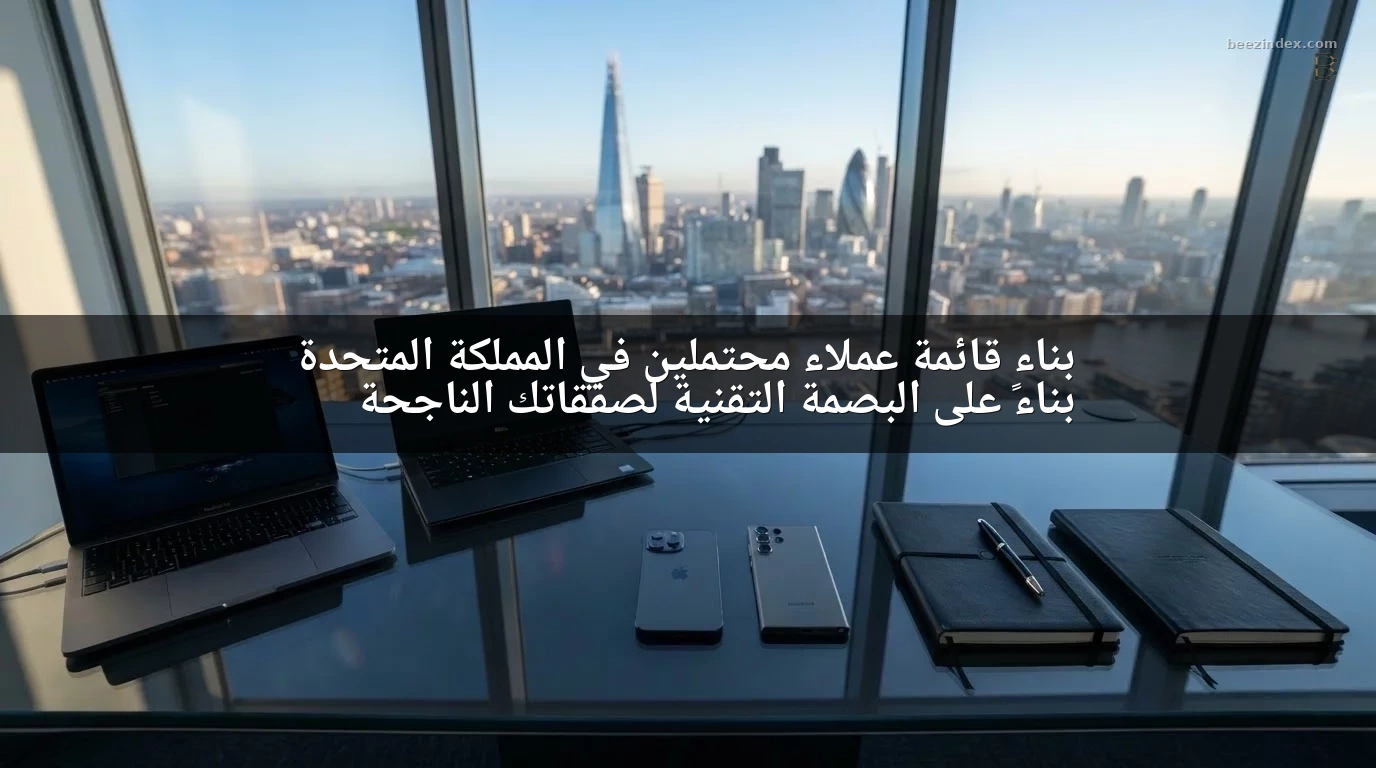 بناء قائمة عملاء محتملين في المملكة المتحدة بناءً على البصمة التقنية لصفقاتك الناجحة