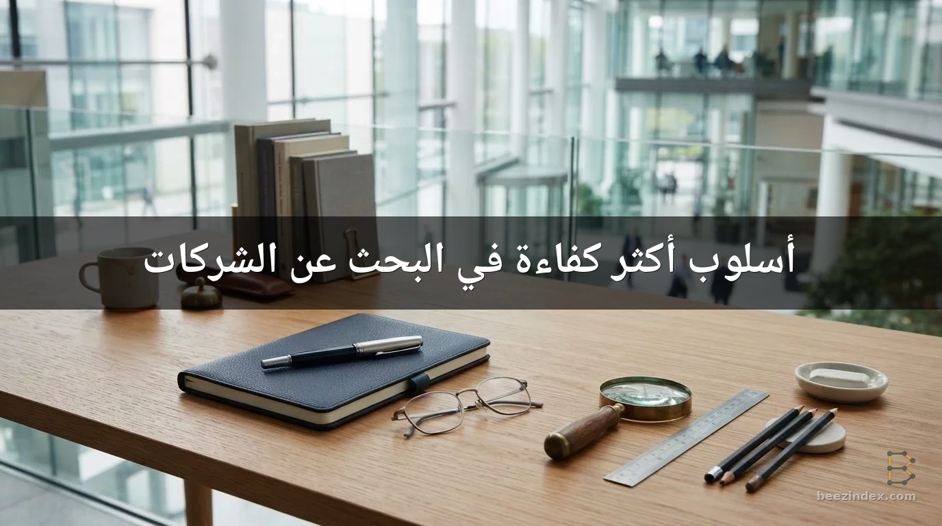 أسلوب أكثر كفاءة في البحث عن الشركات