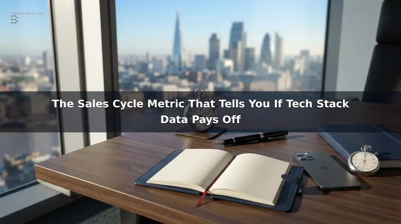The Sales Cycle Metric That Tells You If Tech Stack Data Pays Off
