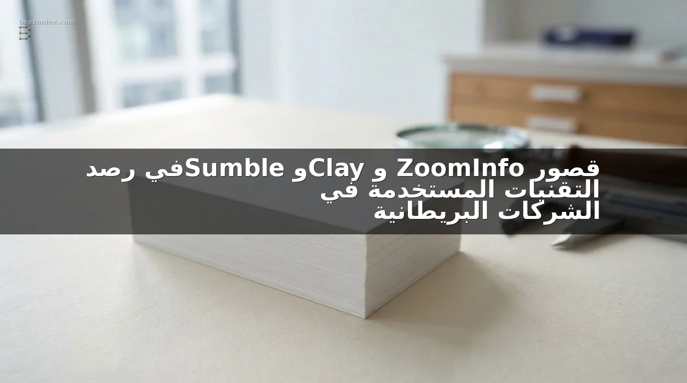 قصور ZoomInfo وClay وSumble في رصد التقنيات المستخدمة في الشركات البريطانية