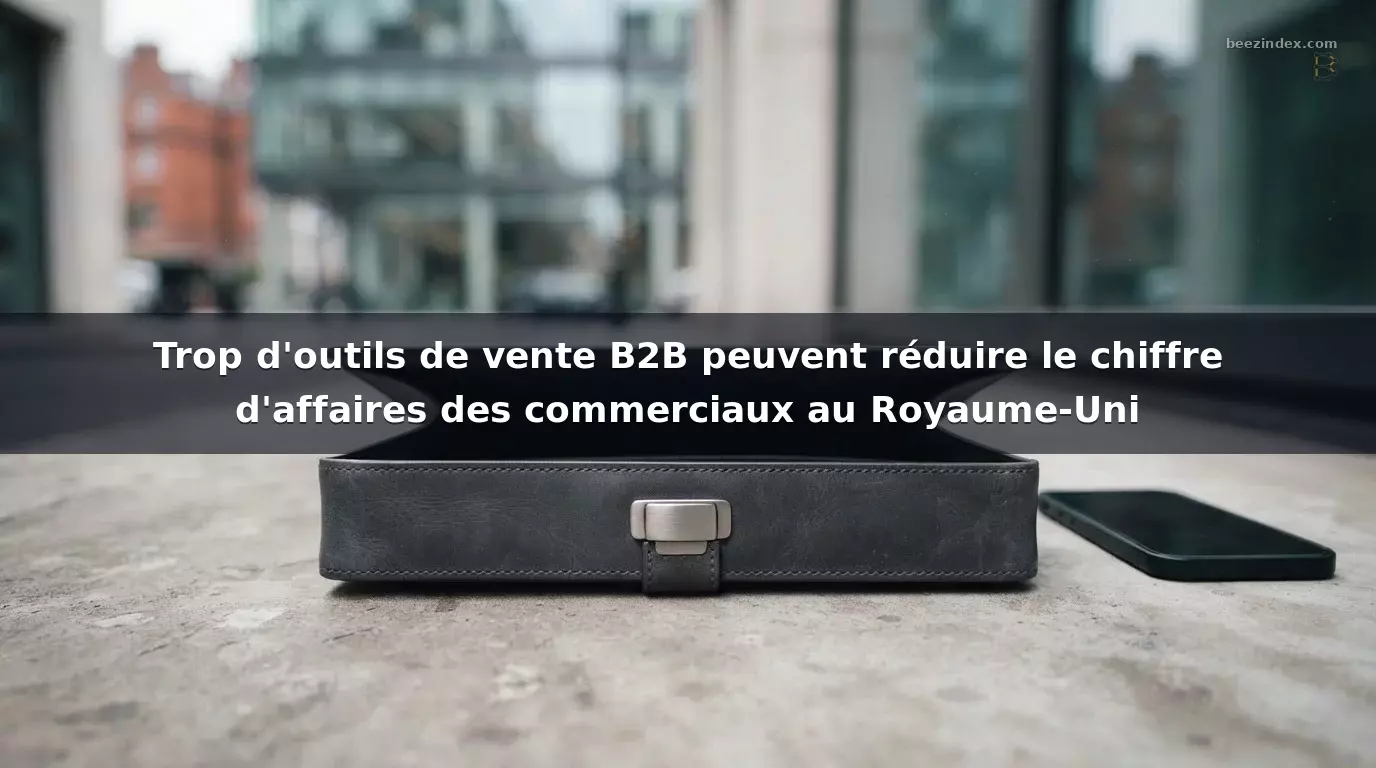 Trop d'outils de vente B2B peuvent réduire le chiffre d'affaires des commerciaux au Royaume-Uni
